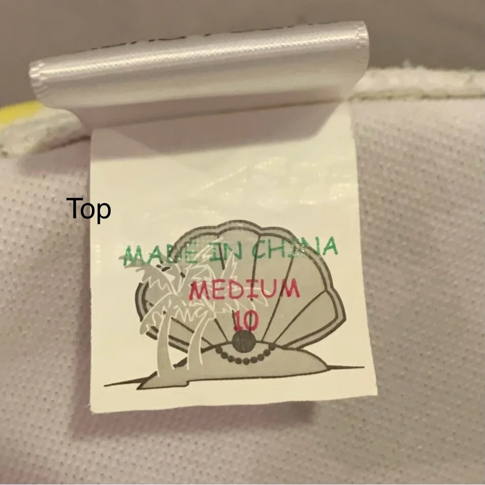 Island Pearls SwimSuit. Top Medium Bottoms XL - Picture 2 of 3